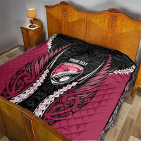 North Harbour 2026 Rugby Custom Quilt NZ Maori Silver Fern LT14 - Polynesian Pride
