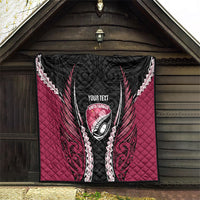 North Harbour 2026 Rugby Custom Quilt NZ Maori Silver Fern LT14 - Polynesian Pride
