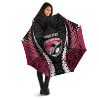 North Harbour 2026 Rugby Custom Umbrella NZ Maori Silver Fern LT14 - Polynesian Pride