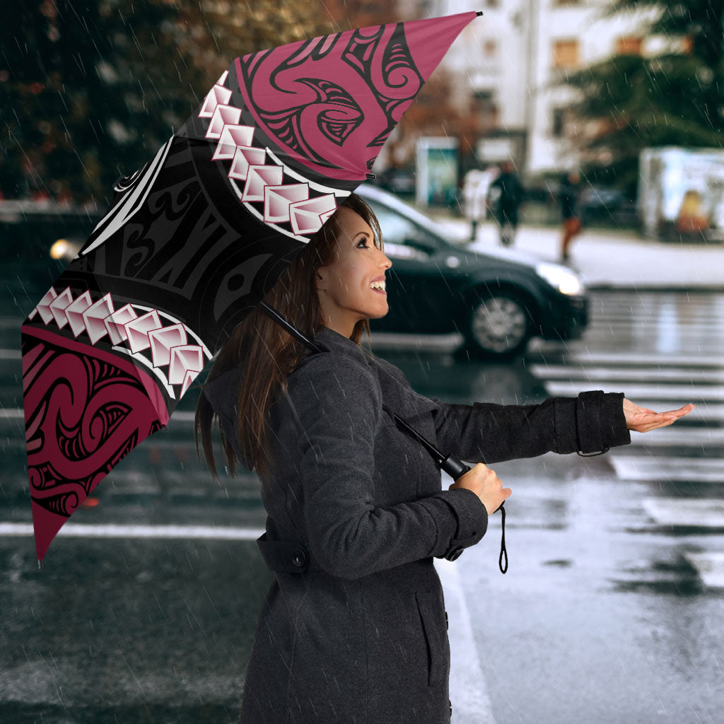 North Harbour 2026 Rugby Custom Umbrella NZ Maori Silver Fern LT14 - Polynesian Pride