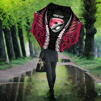 North Harbour 2026 Rugby Custom Umbrella NZ Maori Silver Fern LT14 - Polynesian Pride