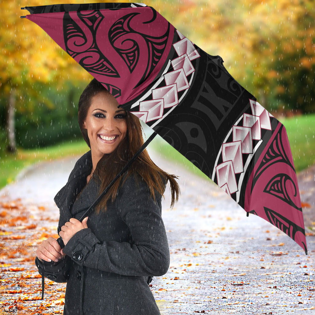 North Harbour 2026 Rugby Custom Umbrella NZ Maori Silver Fern LT14 - Polynesian Pride