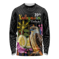 Kadayawan Philippines Long Sleeve Shirt Filipino Eagle Happy 39th Anniversary LT14 Unisex Black - Polynesian Pride