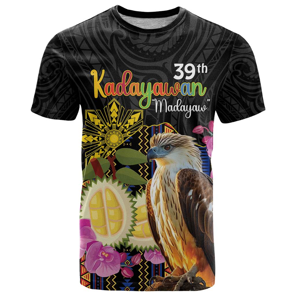 Kadayawan Philippines T Shirt Filipino Eagle Happy 39th Anniversary LT14 Black - Polynesian Pride