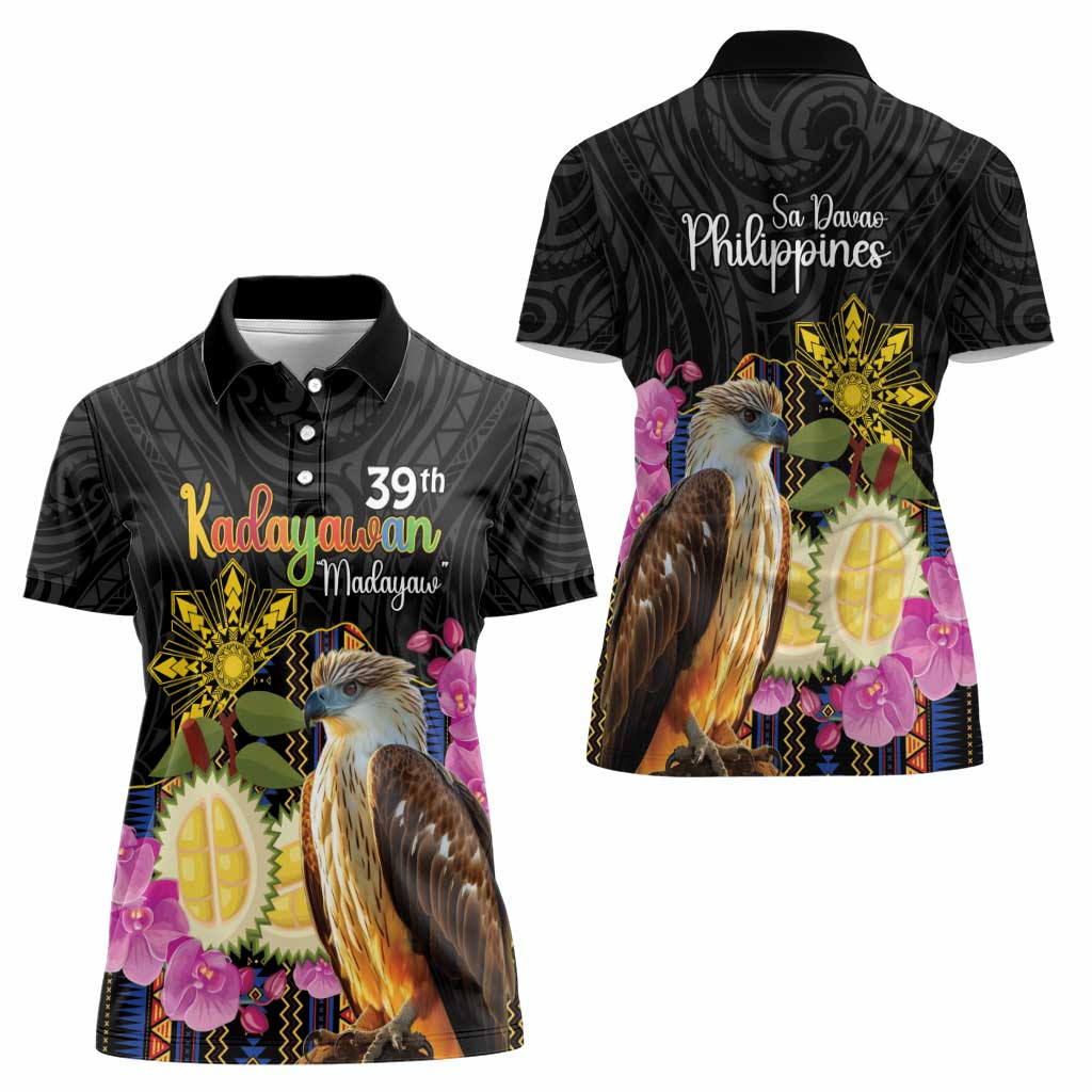 Kadayawan Philippines Women Polo Shirt Filipino Eagle Happy 39th Anniversary LT14 - Polynesian Pride