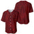 Oxblood Polynesia Baseball Jersey Hawaiian Tribal Hammerhead Shark Tattoo