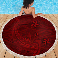 Oxblood Polynesia Beach Blanket Hawaiian Tribal Hammerhead Shark Tattoo LT14 - Polynesian Pride