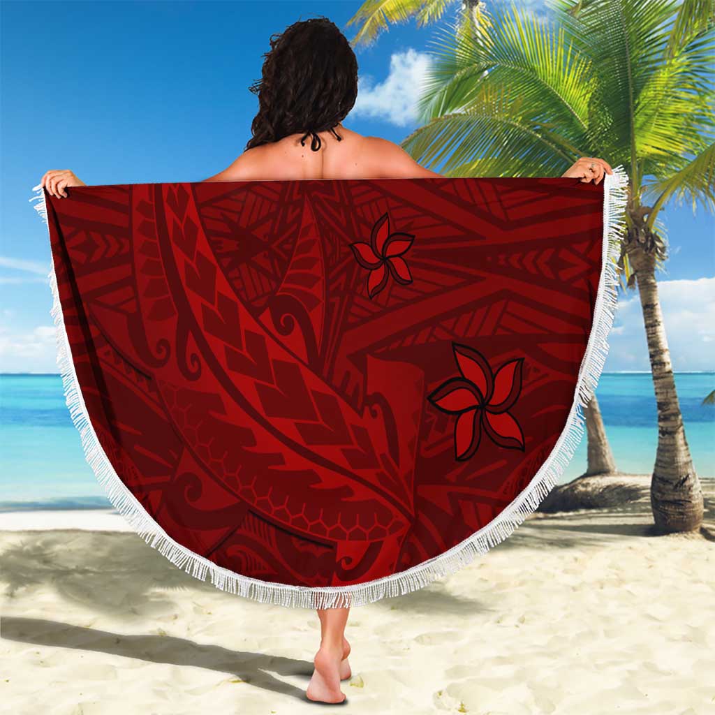Oxblood Polynesia Beach Blanket Hawaiian Tribal Hammerhead Shark Tattoo LT14 - Polynesian Pride