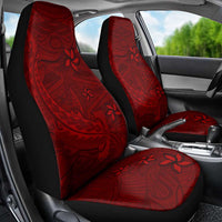 Oxblood Polynesia Car Seat Cover Hawaiian Tribal Hammerhead Shark Tattoo LT14 - Polynesian Pride