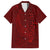 Oxblood Polynesia Family Matching Short Sleeve Bodycon Dress and Hawaiian Shirt Hawaiian Tribal Hammerhead Shark Tattoo