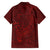 Oxblood Polynesia Family Matching Short Sleeve Bodycon Dress and Hawaiian Shirt Hawaiian Tribal Hammerhead Shark Tattoo