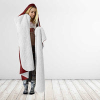 Oxblood Polynesia Hooded Blanket Hawaiian Tribal Hammerhead Shark Tattoo LT14 - Polynesian Pride