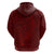 Oxblood Polynesia Hoodie Hawaiian Tribal Hammerhead Shark Tattoo