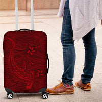 Oxblood Polynesia Luggage Cover Hawaiian Tribal Hammerhead Shark Tattoo LT14 Oxblood - Polynesian Pride