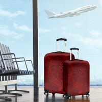 Oxblood Polynesia Luggage Cover Hawaiian Tribal Hammerhead Shark Tattoo LT14 - Polynesian Pride