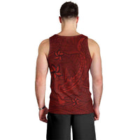 Oxblood Polynesia Men Tank Top Hawaiian Tribal Hammerhead Shark Tattoo LT14 - Polynesian Pride
