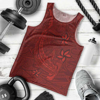 Oxblood Polynesia Men Tank Top Hawaiian Tribal Hammerhead Shark Tattoo LT14 - Polynesian Pride