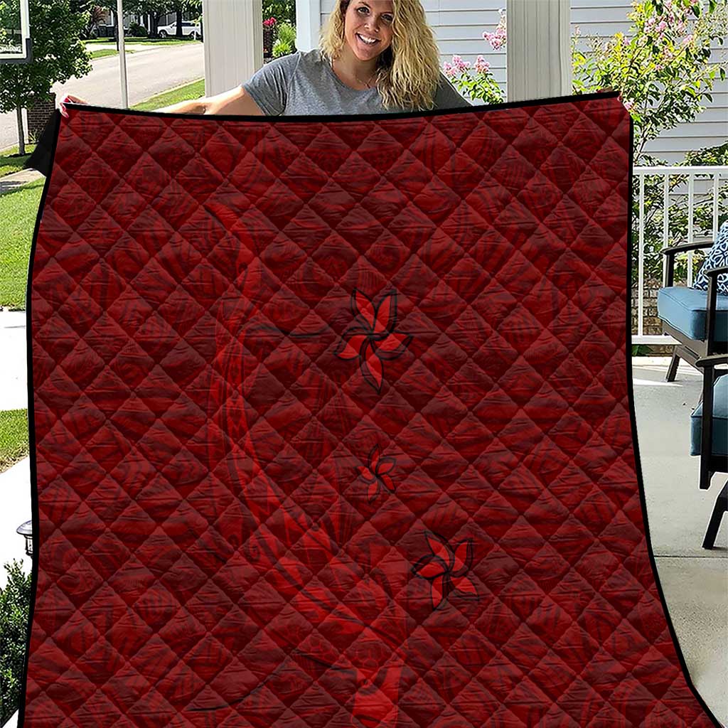 Oxblood Polynesia Quilt Hawaiian Tribal Hammerhead Shark Tattoo LT14 Oxblood - Polynesian Pride