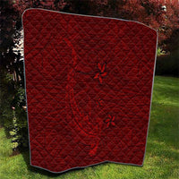 Oxblood Polynesia Quilt Hawaiian Tribal Hammerhead Shark Tattoo LT14 - Polynesian Pride