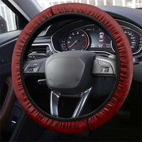 Oxblood Polynesia Steering Wheel Cover Hawaiian Tribal Hammerhead Shark Tattoo LT14 - Polynesian Pride