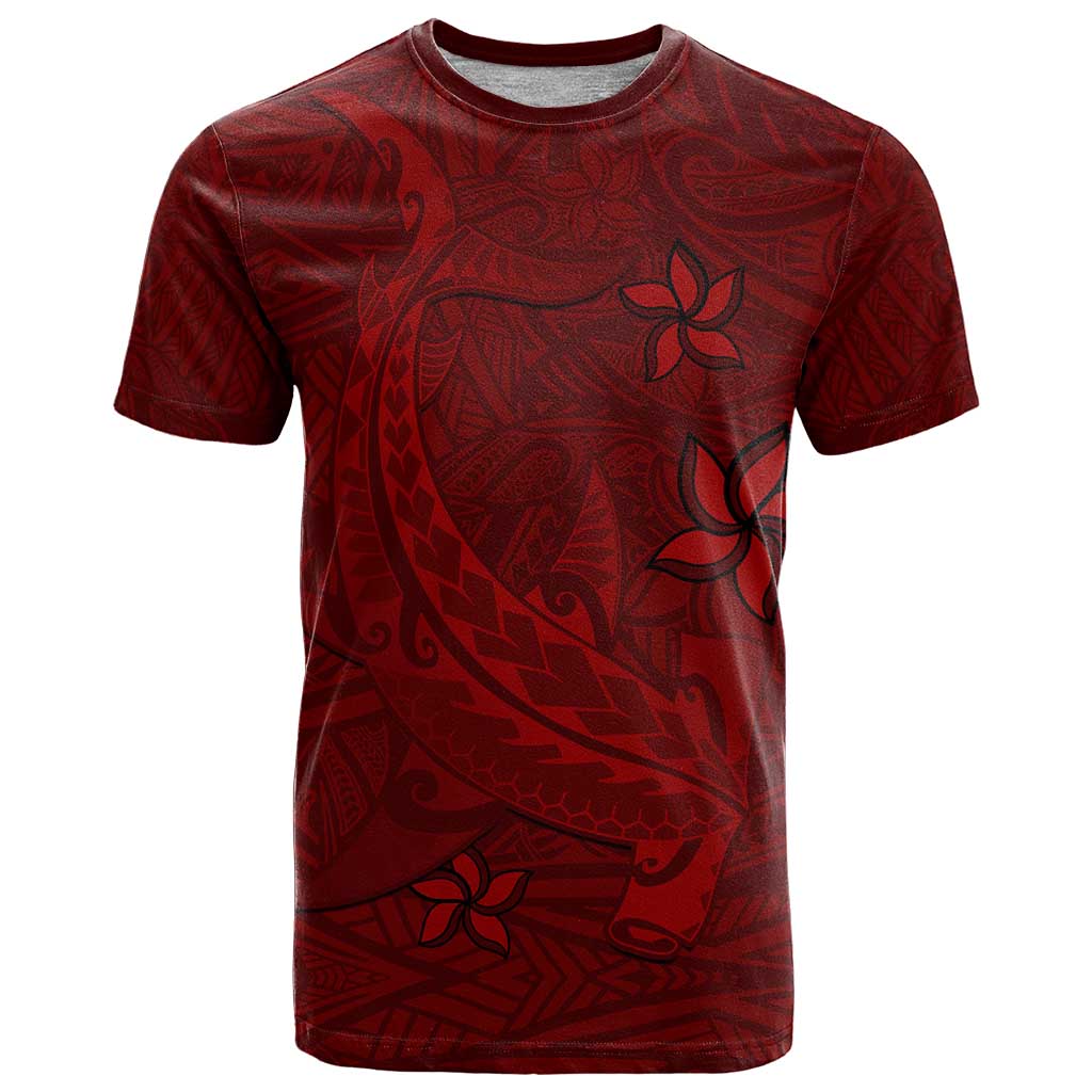 Oxblood Polynesia T Shirt Hawaiian Tribal Hammerhead Shark Tattoo LT14 Oxblood - Polynesian Pride