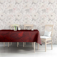 Oxblood Polynesia Tablecloth Hawaiian Tribal Hammerhead Shark Tattoo LT14 - Polynesian Pride
