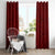 Oxblood Polynesia Window Curtain Hawaiian Tribal Hammerhead Shark Tattoo