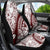 Polynesian Tropical Flowers Oxblood Color Car Seat Cover