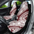 Polynesian Tropical Flowers Oxblood Color Car Seat Cover