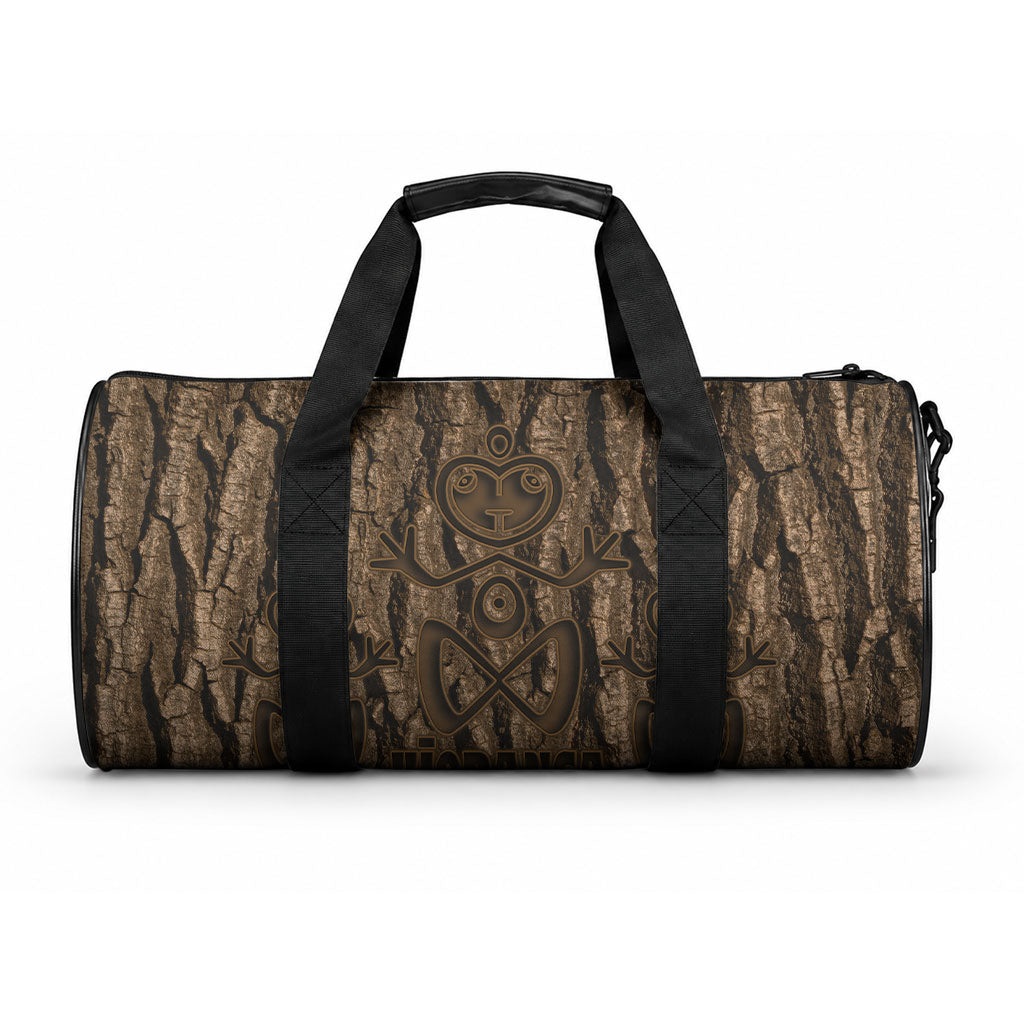 Kioranga Moriori New Zealand Duffle Bag Kopi Rakau Carving Art LT14 One size Brown - Polynesian Pride