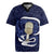 Blue New Zealand Eel Rugby Jersey Aotearoa Maori Tuna With Kotiate Weapon