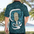 Turquoise New Zealand Eel Hawaiian Shirt Aotearoa Maori Tuna With Kotiate Weapon