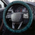 Turquoise New Zealand Eel Steering Wheel Cover Aotearoa Maori Tuna With Kotiate Weapon