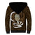 Gold New Zealand Eel Sherpa Hoodie Aotearoa Maori Tuna With Kotiate Weapon