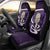 Purple New Zealand Eel Car Seat Cover Aotearoa Maori Tuna With Kotiate Weapon