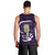 Purple New Zealand Eel Men Tank Top Aotearoa Maori Tuna With Kotiate Weapon