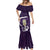 Purple New Zealand Eel Mermaid Dress Aotearoa Maori Tuna With Kotiate Weapon