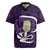 Purple New Zealand Eel Rugby Jersey Aotearoa Maori Tuna With Kotiate Weapon