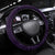 Purple New Zealand Eel Steering Wheel Cover Aotearoa Maori Tuna With Kotiate Weapon