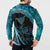 New Zealand Stingray Button Sweatshirt Aotearoa Whai With Maori Paua Shell