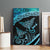 New Zealand Stingray Canvas Wall Art Aotearoa Whai With Maori Paua Shell