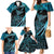 New Zealand Stingray Family Matching Mermaid Dress and Hawaiian Shirt Aotearoa Whai With Maori Paua Shell