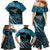 New Zealand Stingray Family Matching Mermaid Dress and Hawaiian Shirt Aotearoa Whai With Maori Paua Shell