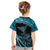 New Zealand Stingray Kid T Shirt Aotearoa Whai With Maori Paua Shell