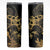 Black And Gold Aotearoa Whai Skinny Tumbler NZ Stingrays Maori Curves Style