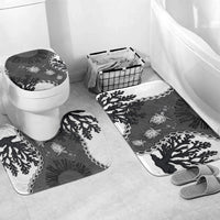 Black Coral Hawaii Bathroom Set Ekaha Ku Moana Honu Sea Turtle LT14 Mat Set Only (3 pcs) One Size Gray - Polynesian Pride