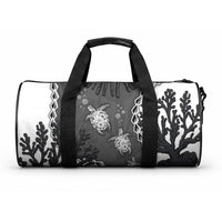 Black Coral Hawaii Duffle Bag Ekaha Ku Moana Honu Sea Turtle LT14 One size Gray - Polynesian Pride