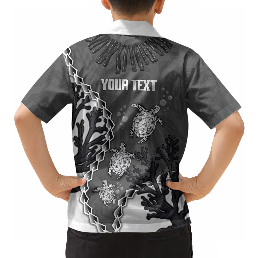 Personalized Black Coral Hawaii Hawaiian Shirt Ekaha Ku Moana Honu Sea Turtle LT14 - Polynesian Pride