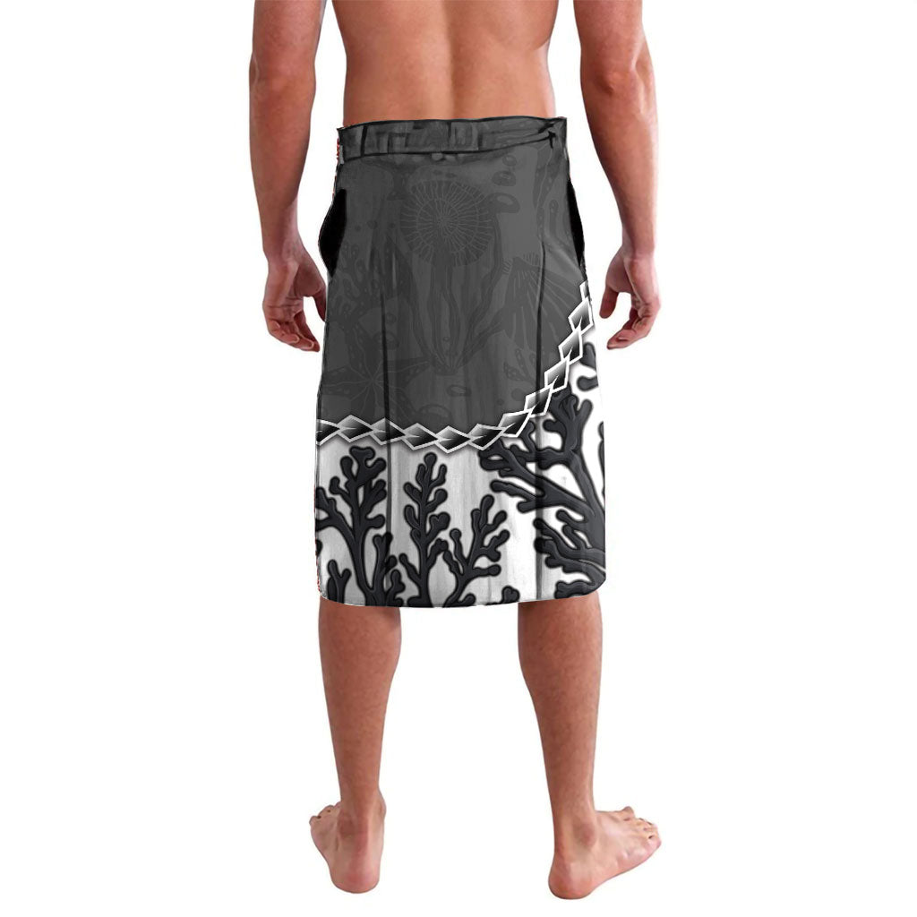 Personalized Black Coral Hawaii Lavalava Ekaha Ku Moana Honu Sea Turtle LT14 - Polynesian Pride