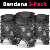 Black Coral Hawaii Neck Gaiter Ekaha Ku Moana Honu Sea Turtle LT14 package One Size: 25*50cm Gray - Polynesian Pride
